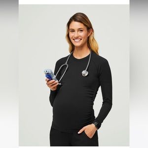 Figs, scrubs, under scrub, black maternity salta, NWT, medium